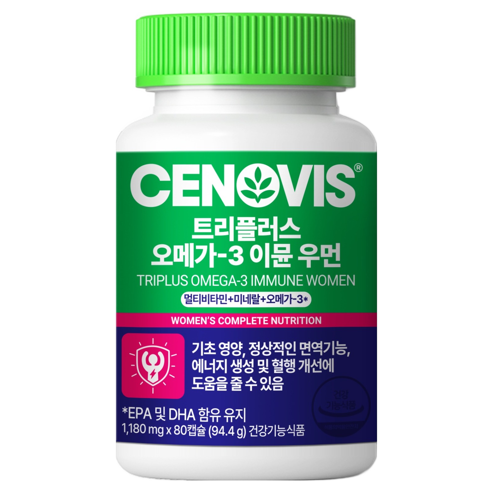 세노비스 New 트리플러스 오메가3 이뮨 우먼 멀티비타민 80정 1개