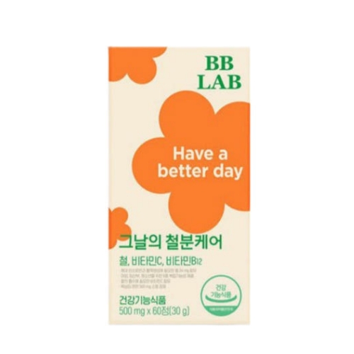 비비랩 그날의 철분케어 500mg x 60정, 1개