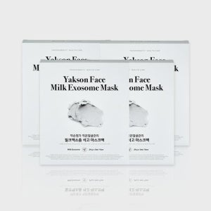 [약손명가헬스케어] (정상가 199,200원) 약손명가 작은얼굴관리 밀크엑소좀 석고 마스크팩 스킨부스트 마스크팩 4box (총 20매)