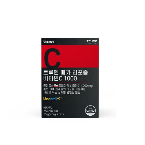 트루엔 메가 리포좀 <b>비타민C</b> 2.5g x 30포, 4개
