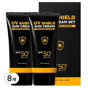 미프 UV쉴드 남자 선크림 SPF50 PA 50ml 8개