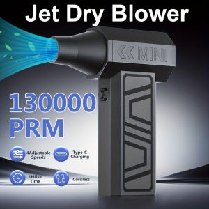 전기 공기 청소기 Type-C 충전 청소용 청소기 도구 터보 제트 팬 130000RPM 자동차 블로우 스노우 4단계 조절 가능한 휴대용