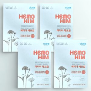 헤모힘 정품박스 애터미 건강기능식품 4박스 4개월분 240포