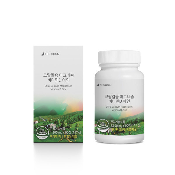 더좋은 코랄칼슘 마그네슘 비타민D 아연 1300mg x 90정, 4개