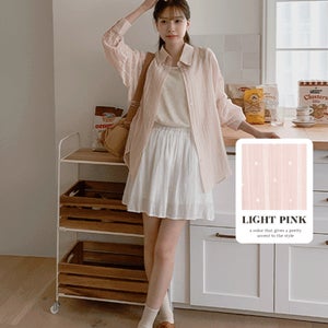 [66-88][비스코스][텐셀]도트라인즈 셔츠