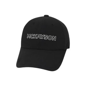 [맥케이슨] 여성 로고자수 포인트 6각 볼캡 블랙 MCW2CA002BLA