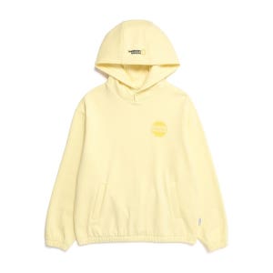 내셔널지오그래픽 N223WHD010 여성 루퍼스 스몰로고 논스트링 후드 티셔츠 LEMON