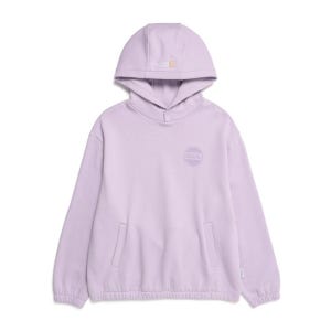 내셔널지오그래픽 N223WHD010 여성 루퍼스 스몰로고 논스트링 후드 티셔츠 LAVENDER