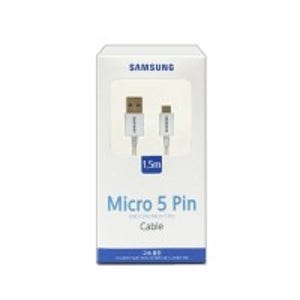 삼성전자 USB-A 2.0 to Micro 5핀 고속 충전케이블 (화이트/1.5m)