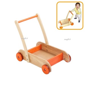 아기 원목 보행기 다기능 안전설계 유아 걸음마 연습 보조기