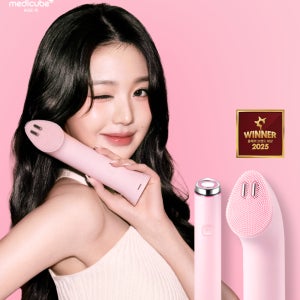 [장원영 클렌저] 부스터 진동 클렌저 (미니 플러스 + 클렌징 헤드 SET)