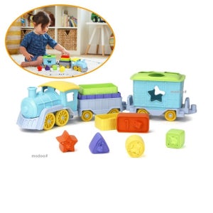 유아용 도형맞추기 기차 안전 장난감 소근육 집중력 발달