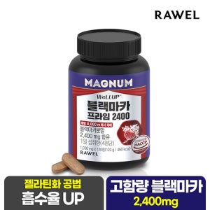 로엘 웰업 매그넘 블랙마카 프라임 2400 120정 x 1통