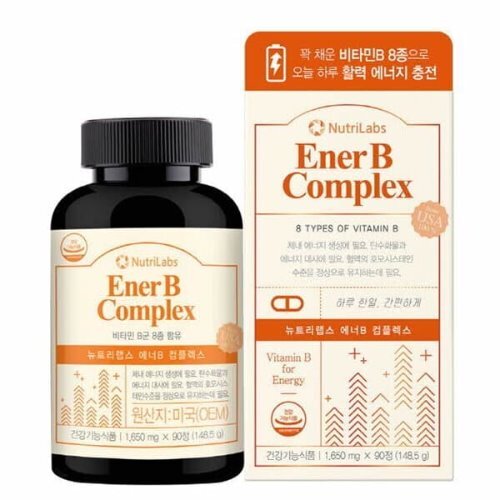 뉴트리랩스 <b>에너B 컴플렉스</b> 1650mg 90정