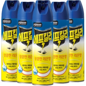 에프킬라 에어로졸 모기 살충제 상큼한 레몬향  6개  500ml