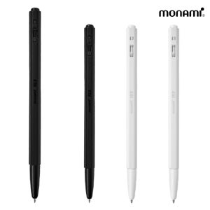 모나미 153 블랙 & 화이트 메탈 볼펜 // 편안한 사용감 판촉물 제작 전문~볼펜/필기구~볼펜(중저가형)