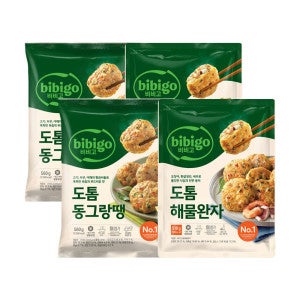 비비고 CJ 비비고 도톰동그랑땡 560g x2개+도톰해물완자 510g x2개
