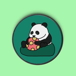 [헬로래빗] [헬로톡]쿠션에앉은 판다