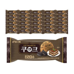 [빙그레]빙그레 쿠앤크 말차 30개 바 아이스크림 [갤러리아]