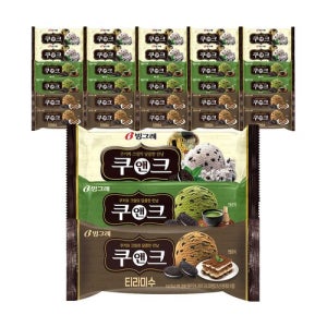 [빙그레]빙그레 쿠앤크 10개+쿠앤크 말차 10개+쿠앤크 티라미수 10개 (총 30개) [갤러리아]