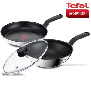 테팔 테팔 IH 에센스쿡 인덕션 3종세트(팬28+웍28+유리뚜껑28)