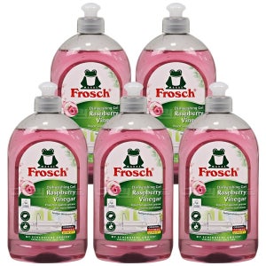 프로쉬 독일 주방세제 라즈베리 500ml 5개입 설거지 부엌 키친 퐁퐁  식물성 성분 라즈베리식초 저자극 세척력