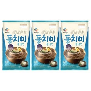 CJ제일제당 하프클럽/CJ제일제당동치미 물냉면 (4인) 1816g x3개