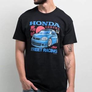 Honda 스트리트 블랙 티셔츠