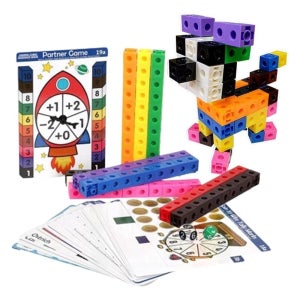 유아 덧셈뺄셈 기초 수학습 100조각 큐브세트/ 집중력놀이 홈스쿨링