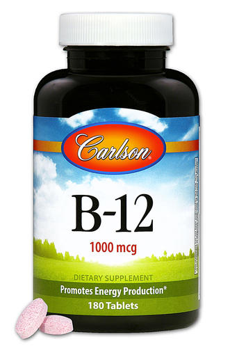 칼슨 B 12 1000 <b>mcg</b> 180 태블릿