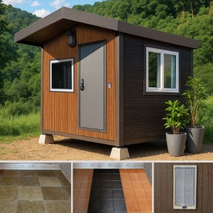 편백 이동식 찜질방 양자히터 광물질 황토방