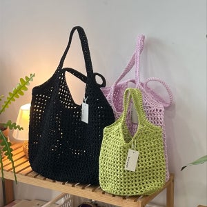 코바늘 더포실 네트백 프라다삼각백 뜨개가방 휴가, knityoon