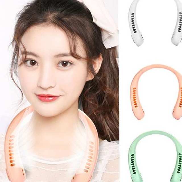 목걸이형 목걸이 선풍기 거치대 넥밴드 여름철 휴대용 휴 야외 좋은 충전 배터리 조용한 디자인 강력한 방법 할인 사용