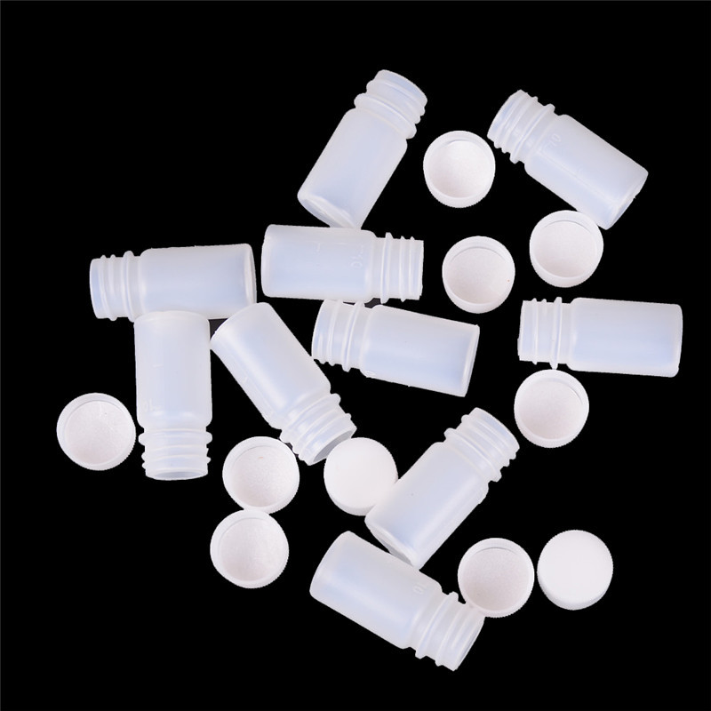 10X 10<b>ml</b> 플라스틱 용액 보관병 <b>의약품</b> 샘플 바이알 유용한 도구