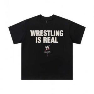 Travis Scott x WWE 프린팅 라운드 반팔 티셔츠 #2 [스트릿 편집샵 람스]