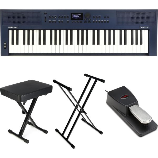 Roland 롤랜드 GOKEYS 3 키보드 번들 미드나잇