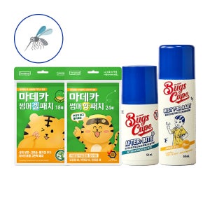 동국제약 물리기 전/후 케어 (벅스케이프 미스트 포 베이비 모기기피제 50ml + 에프터바이트 50ml +썸머 향 패치 24매 + 겔패치 18매)