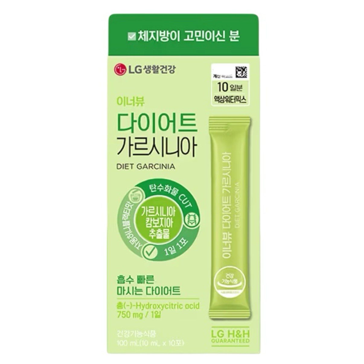 <b>LG생활건강</b> 이너뷰 다이어트 가르시니아 10포  2개  10회분