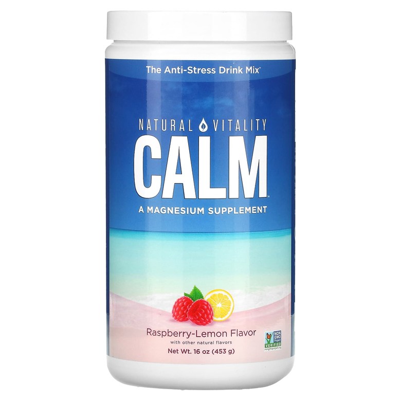 Natural Vitality CALM 안티 스트레스 드링크 믹스 라즈베리 <b>레몬</b> 맛 <b>453g</b>(16oz)  <b>453g</b>  1개