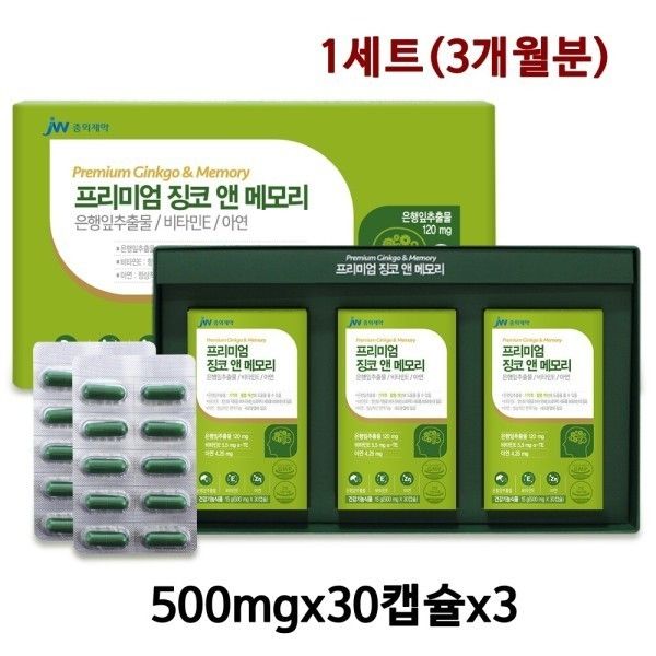 프리미엄 은행잎 추출물 징코 진코민 ginkgo 기억력 혈행 뇌