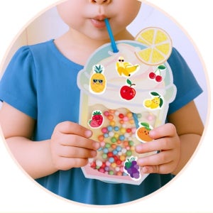 5인용 빨대장난감 스티로폼 알갱이 구슬 아이스크림 만들기 만들기수업재료 초등