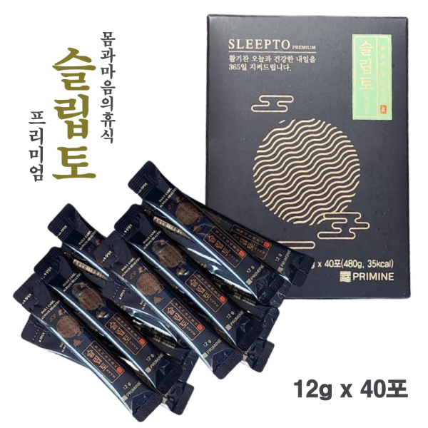 프리미엄 슬립토 상추 마늘 발효액 액상차 산화질소 <b>면역</b> 활력 건강 발효차 12gx40포 <b>프리마인</b> 슬립토