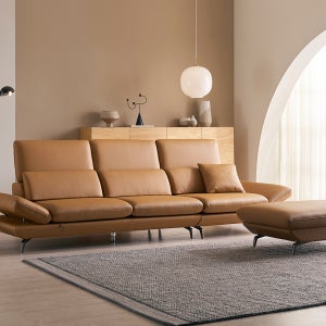 플로리안 3.5인 리프트업 전체 통가죽 소파