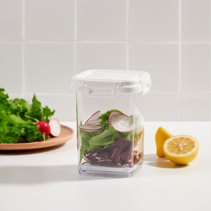 [자주] 쌓기 편리한 클리어 밀폐용기 1L (깔판포함) - 투명 (J70N9021040)