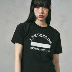 [유니브워크] [남여공용] 라이프 피그먼트 빈티지 반팔티 티셔츠_블랙_T_LI_25_008