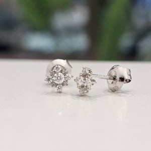 [골든듀]트윙클18K WG 다이아몬드 귀걸이( 211100109 )