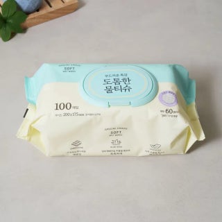다이소 두툼한 물티슈 100매 X12개 1박스 B202507077029 제품 썸네일