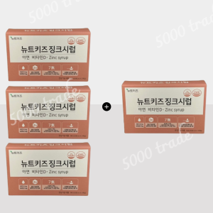 3+1 정담트리 뉴트키즈 징크시럽 유아 어린이 <b>아연</b> 4박스 (12병)