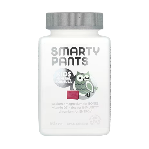 <b>스마티팬츠</b> 어린이 미네랄 베리맛 츄어블 60정 칼슘+<b>마그네슘</b>+비타민D+아연  1개