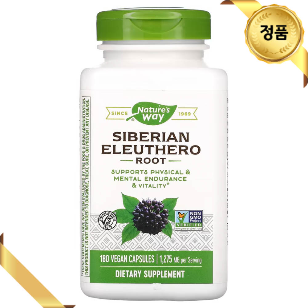 네이쳐스웨이 시베리안 가시오갈피 가시오가피 뿌리 425mg 180캡슐  1개  180정